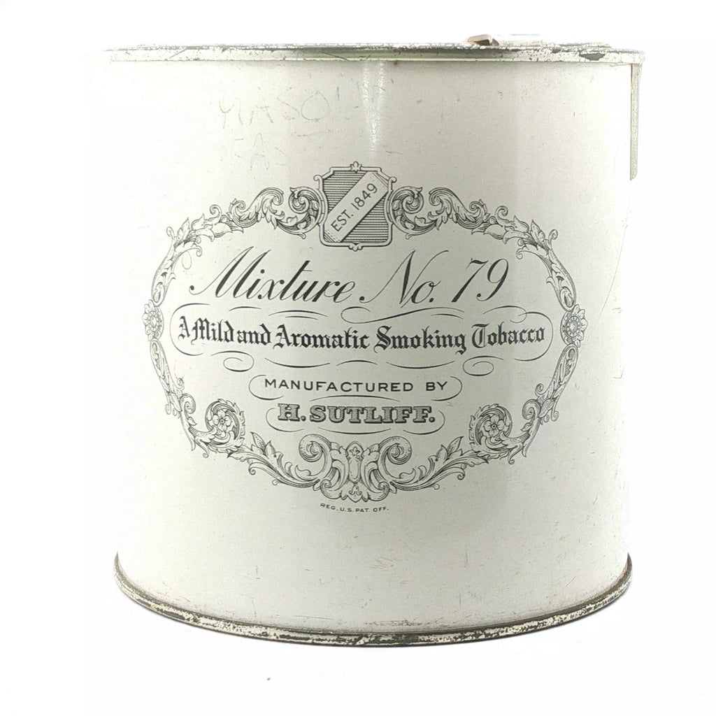 Vintage Estate Mixture No. 79 Sutliff Tobacco Co. 8 oz. Advertising Tin