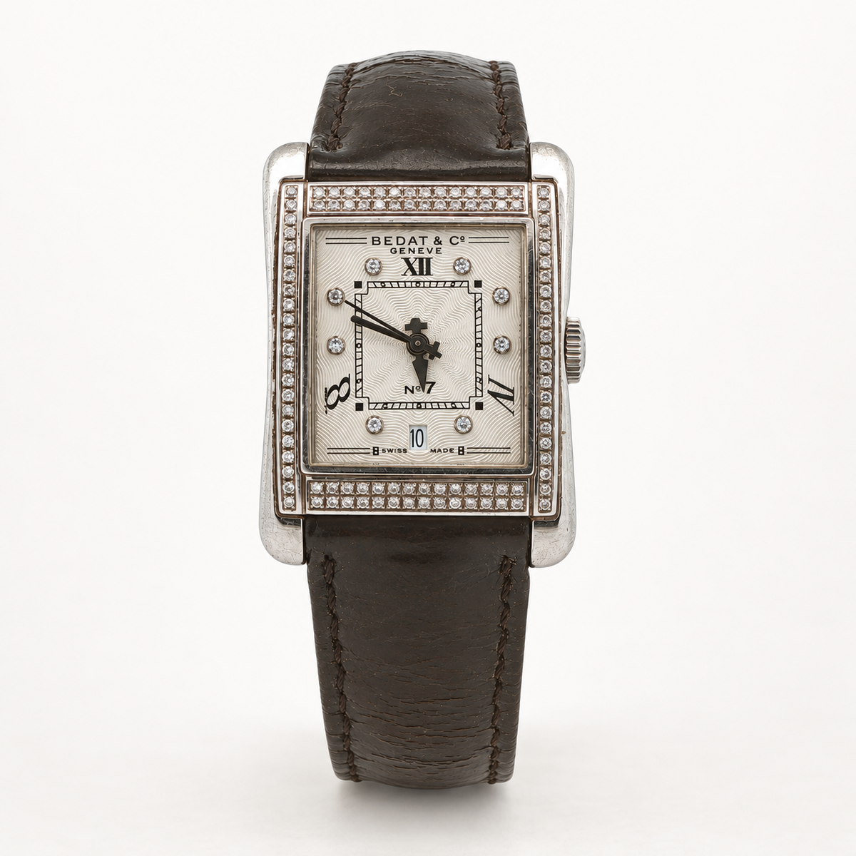 Vintage Early 2000s Bédat & Co. No. 7 Ref. 728 Diamond Swiss Automatic Estate Watch – Serviced