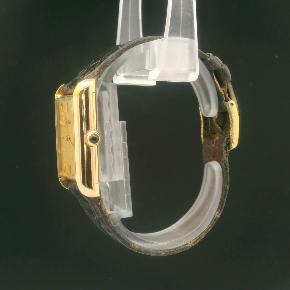 Vintage Cartier Watch 18K Yellow Gold Plated Dress Watch