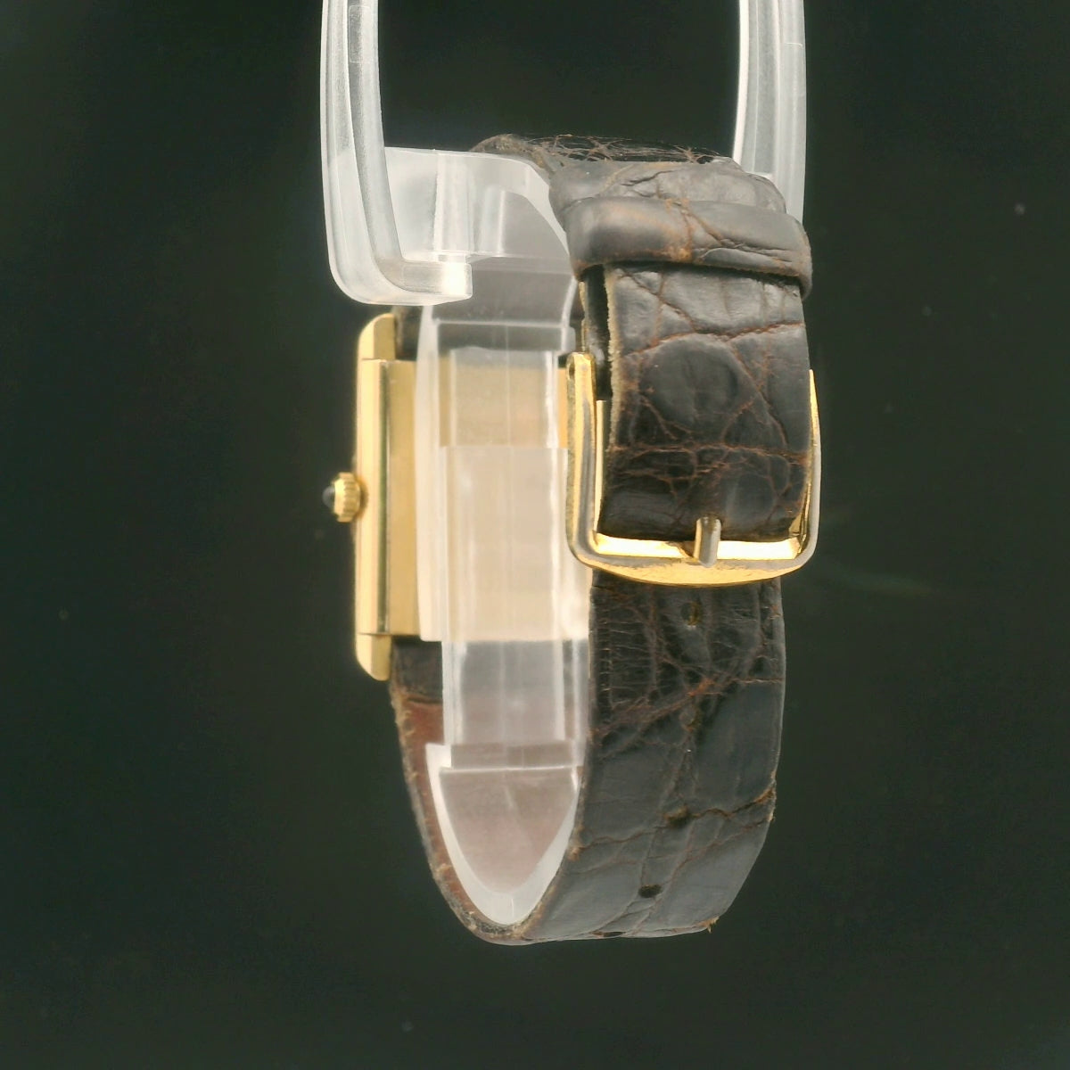 Vintage Cartier Watch 18K Yellow Gold Plated Dress Watch