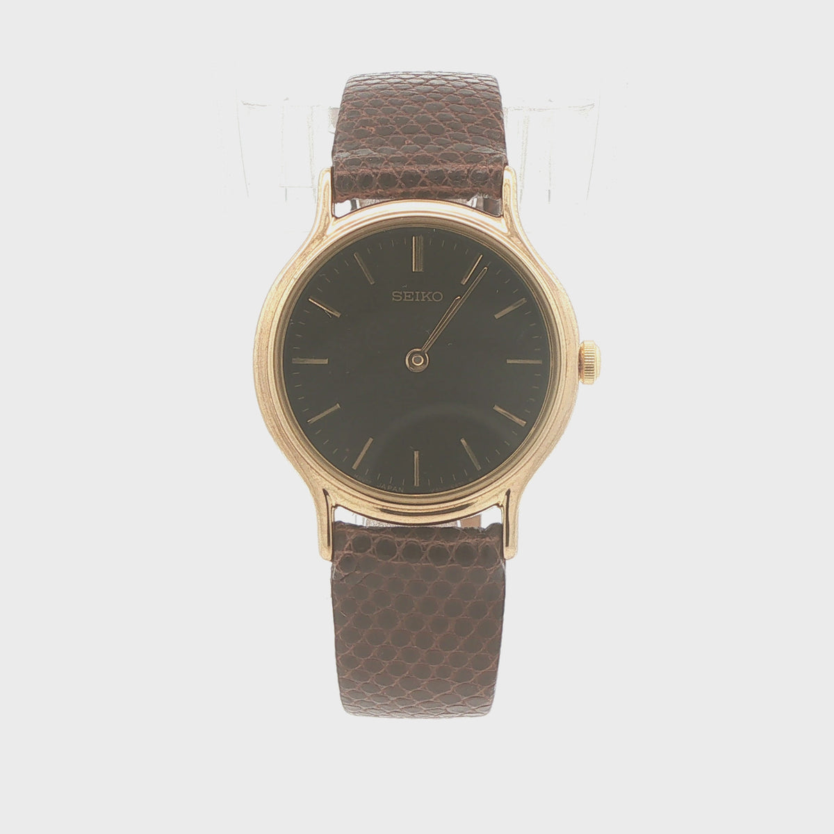 Vintage Seiko Women’s Gold-Tone Quartz Watch Circa 1996 – 24mm, Box & Papers