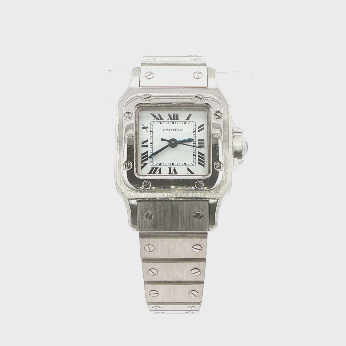 1980s Estate Cartier Santos Automatic Stainless Steel Watch – 23mm