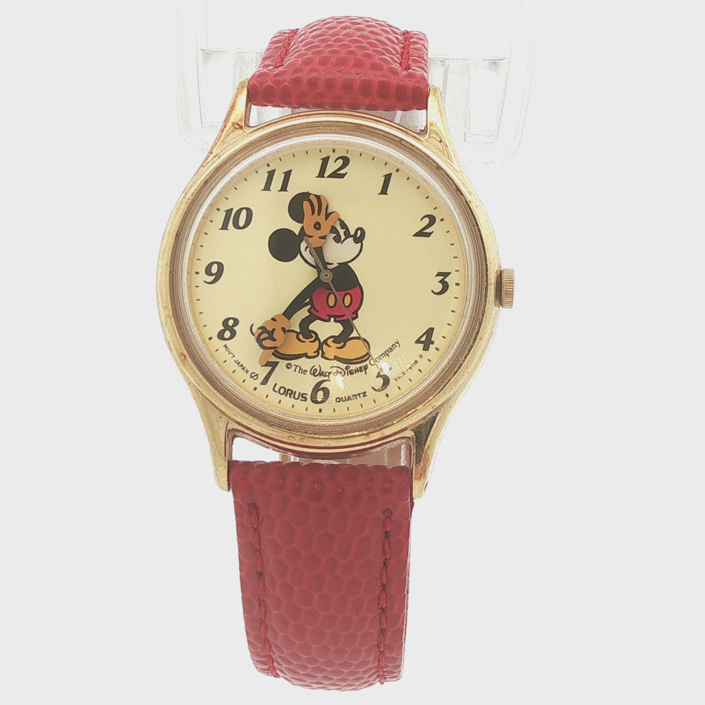 1990s Estate Lorus by Seiko Walt Disney Mickey Mouse Quartz Watch 31mm