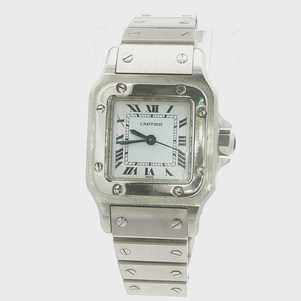 Estate Cartier Santos Automatic Stainless Steel Watch | 23mm | Female | Serial 09015011