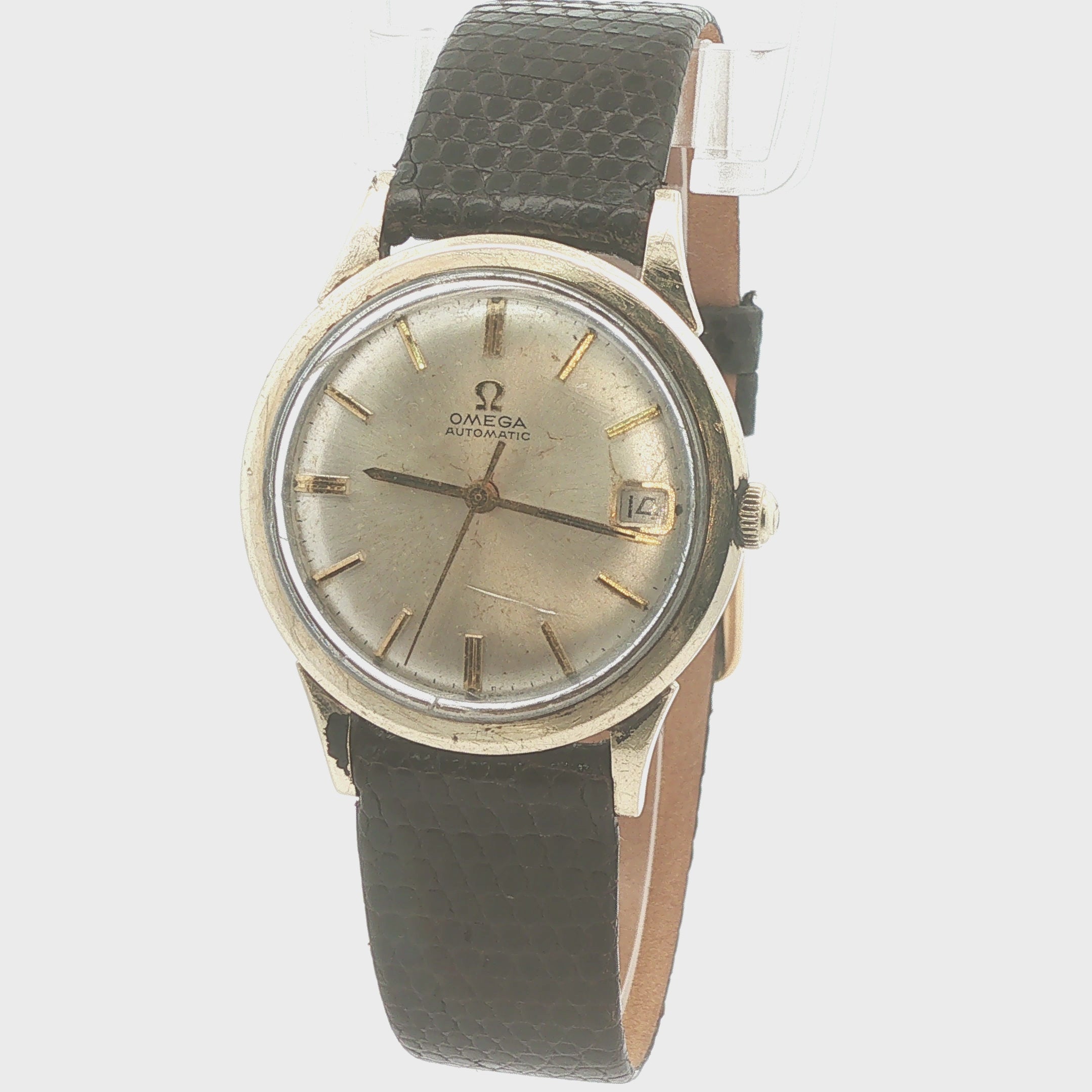 1963 Omega Automatic 34mm 10K Gold Filled Bezel Stainless Steel Back Watch