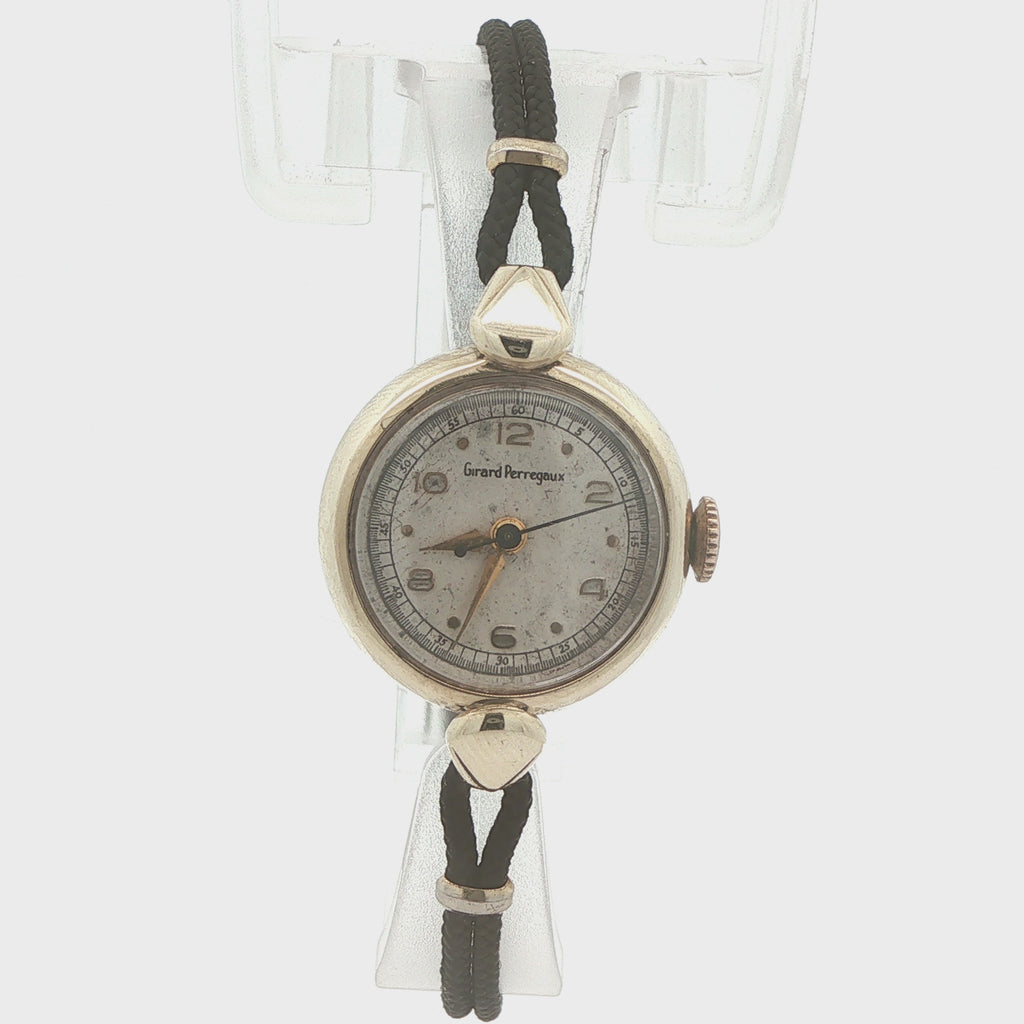 Circa 1945 Estate Girard-Perregaux 17-Jewel Manual Wind Gold 20mm Swiss Watch