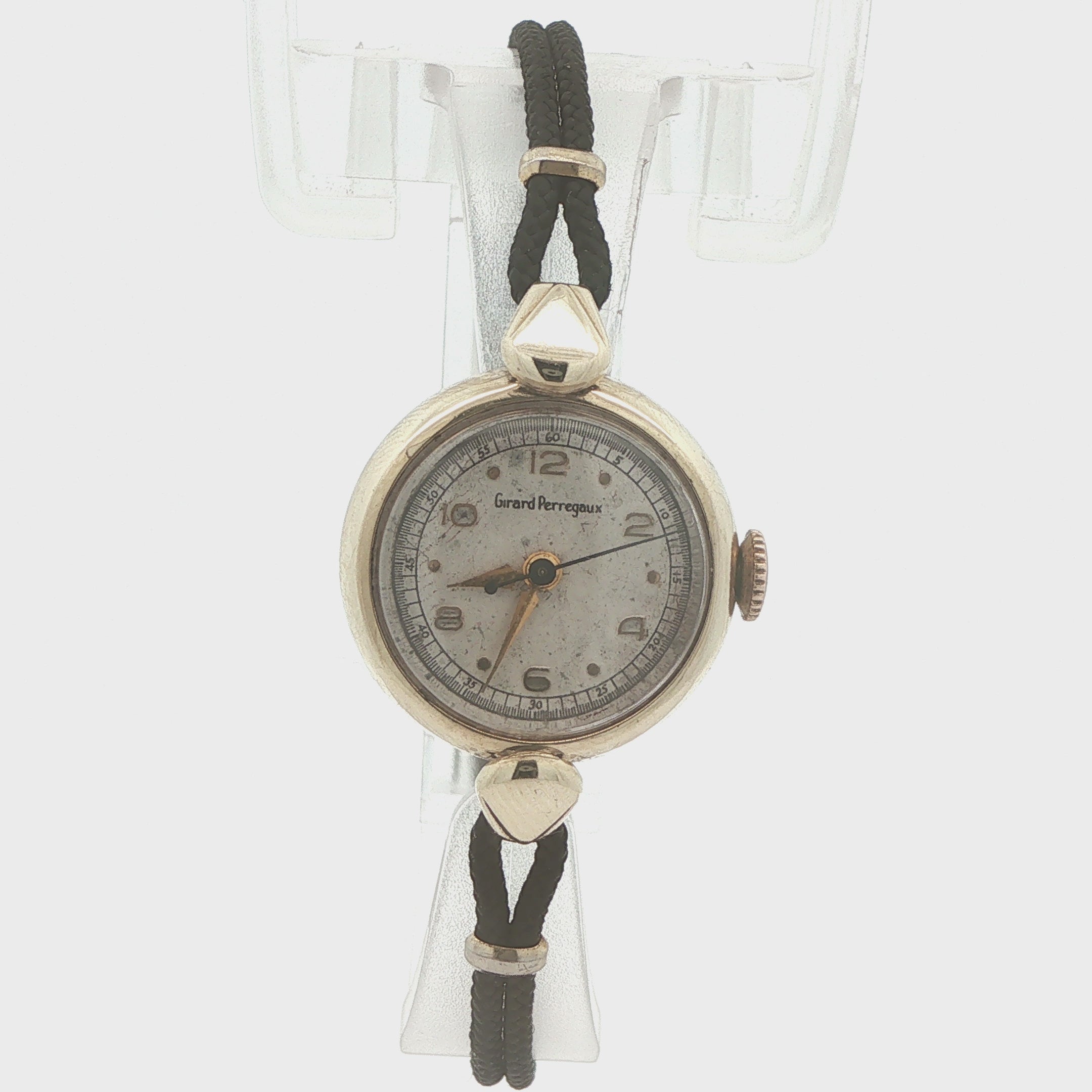 Circa 1945 Estate Girard-Perregaux 17-Jewel Manual Wind Gold 20mm Swiss Watch