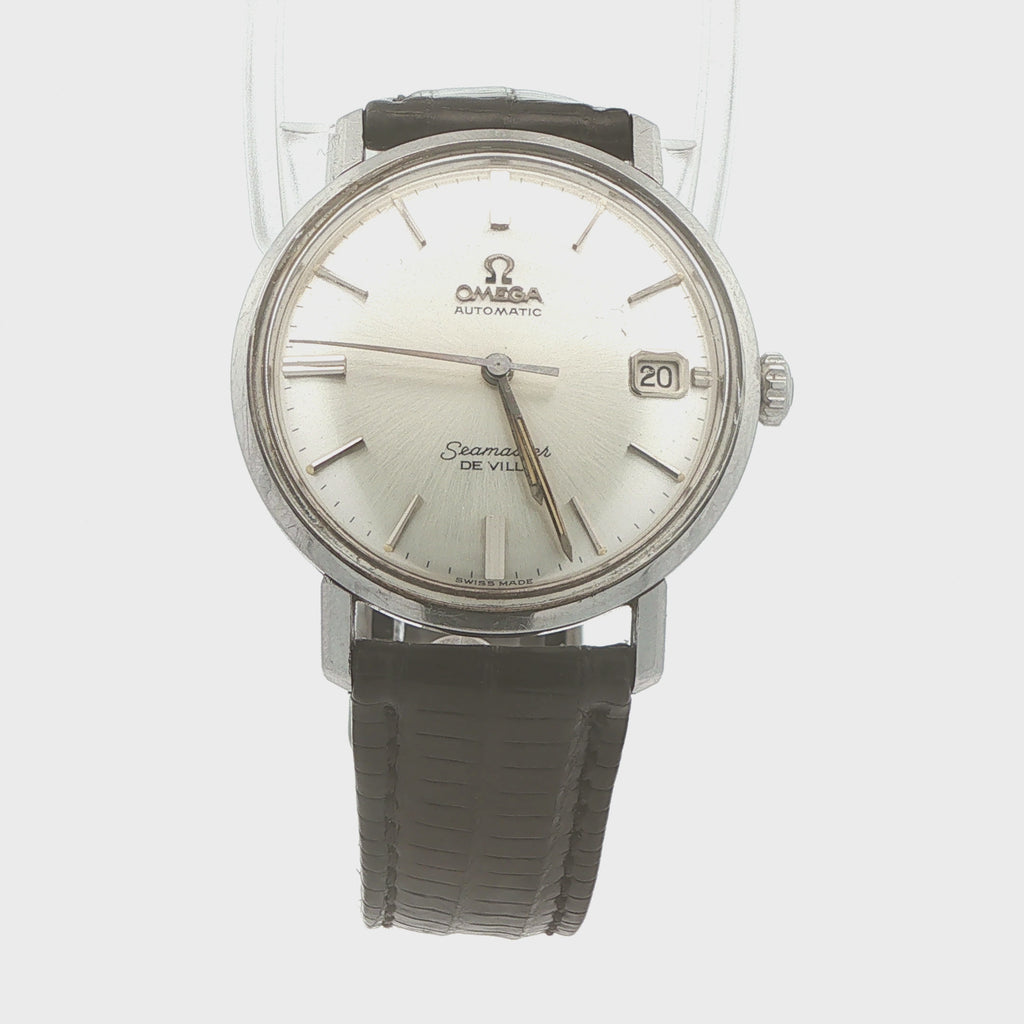 Vintage 1960s Omega Seamaster De Ville Automatic Date 34mm Estate Watch