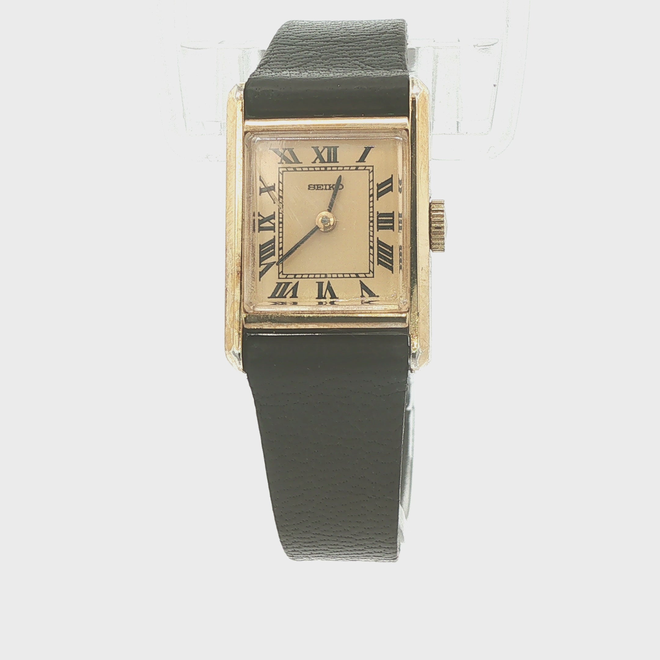Estate Seiko Tank Watch 1980 Manual Wind Ref. 1100-5589 | Adamark