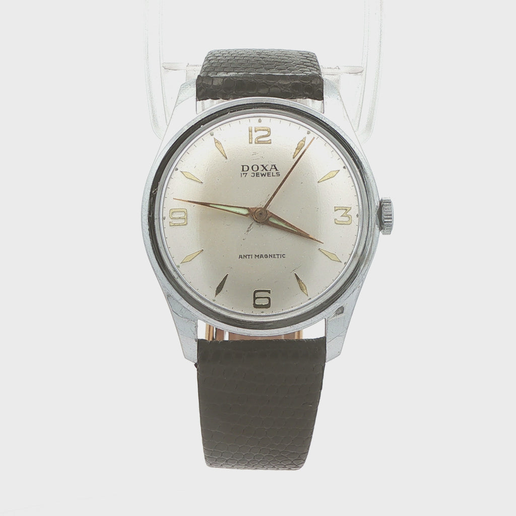 Vintage Circa 1950s Doxa 17-Jewel Anti-Magnetic Swiss Estate Watch