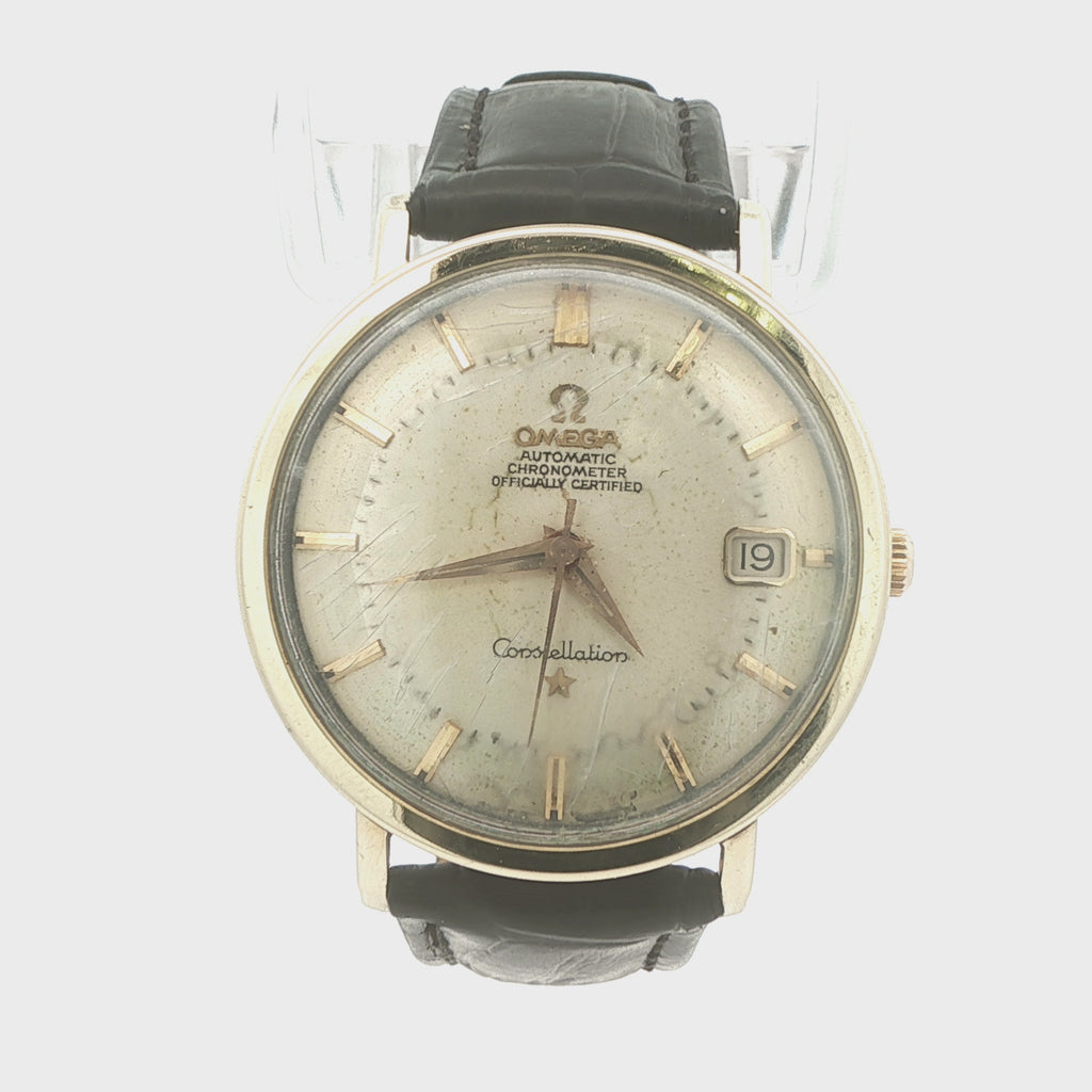 Estate 1966 Omega Constellation 14K Gold Automatic Chronometer – Ref. 168.004