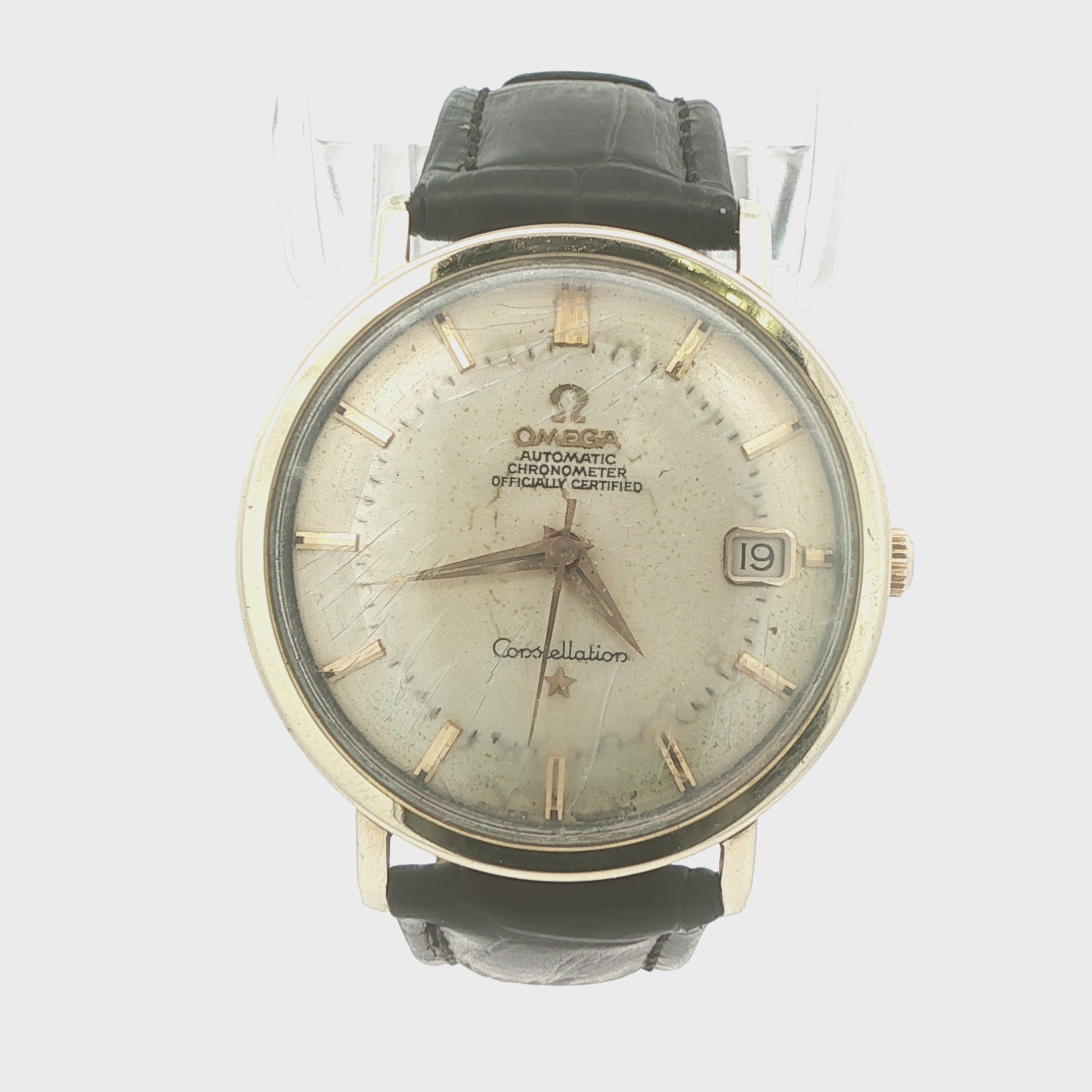 Estate 1966 Omega Constellation 14K Gold Automatic Chronometer – Ref. 168.004