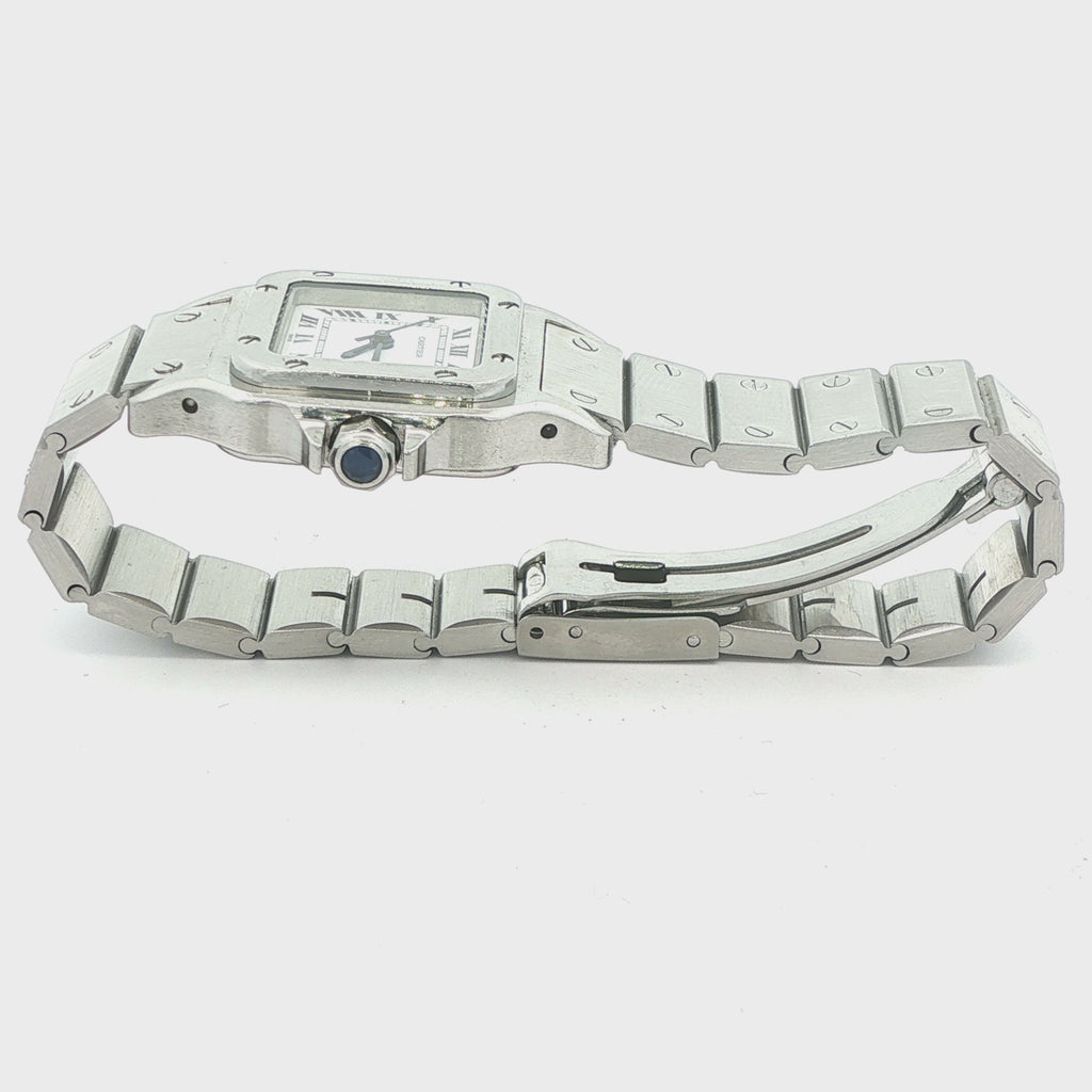 Estate Cartier Santos Automatic Stainless Steel Watch | 23mm | Female | Serial 09015011