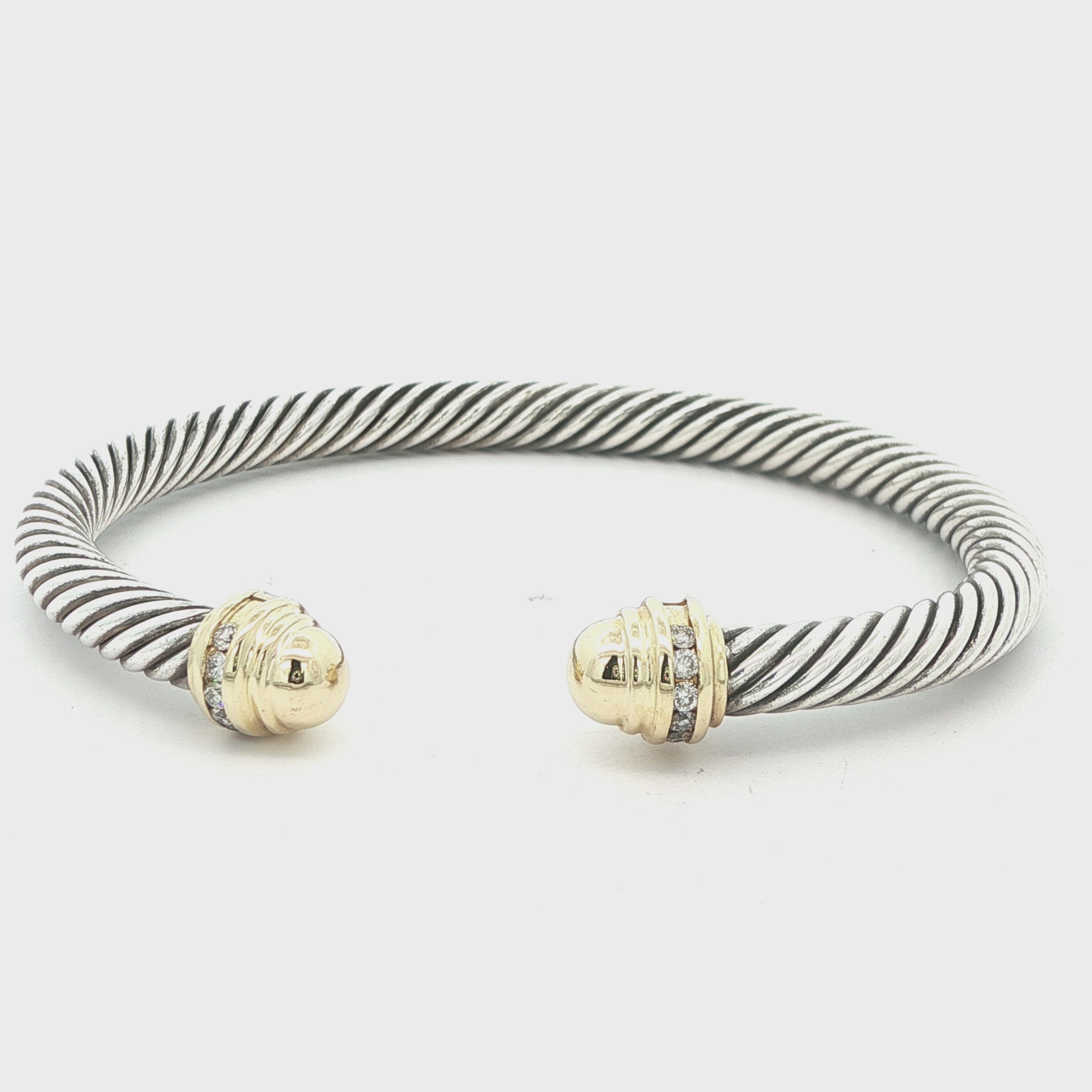 David Yurman Classic Cable Diamond Estate Bangle