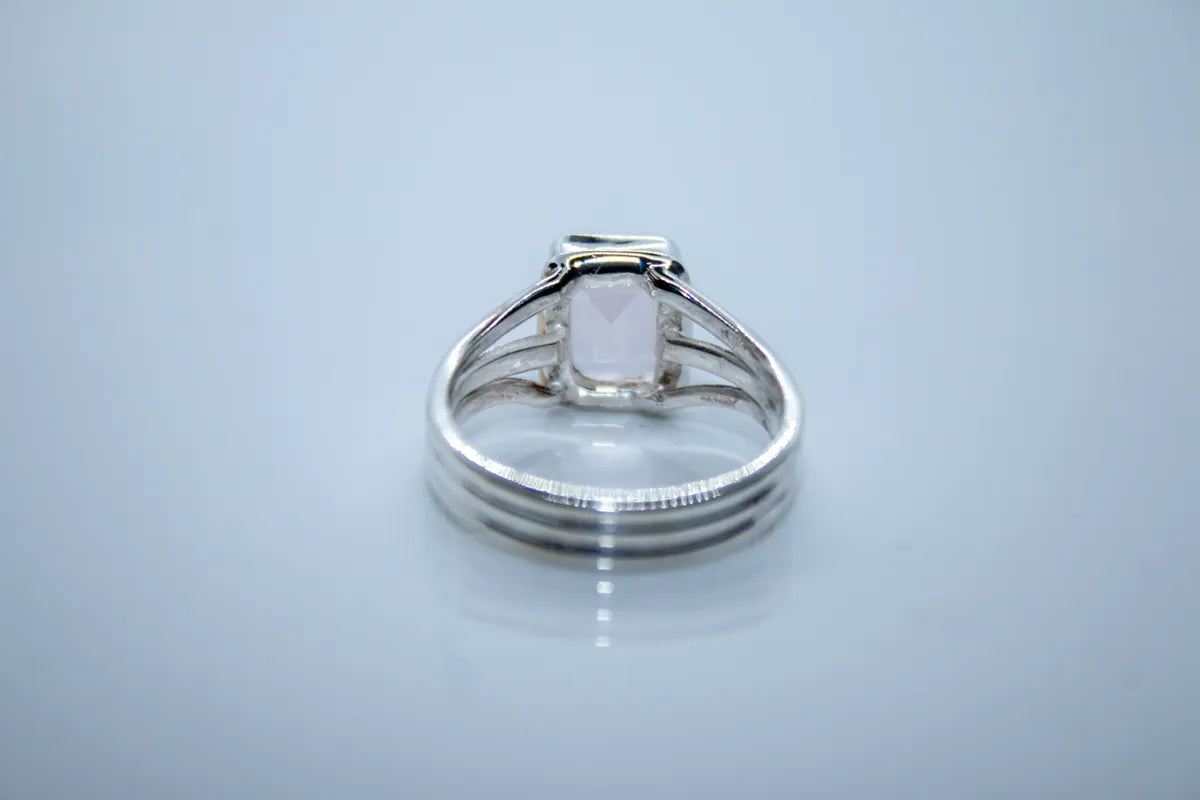 Sterling Silver Rose Quartz Ring