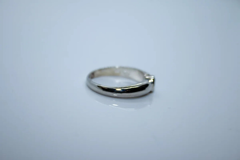 Silver Sterling Aqua Ring