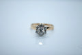 14K Yellow Gold two-tone Diamond Ring