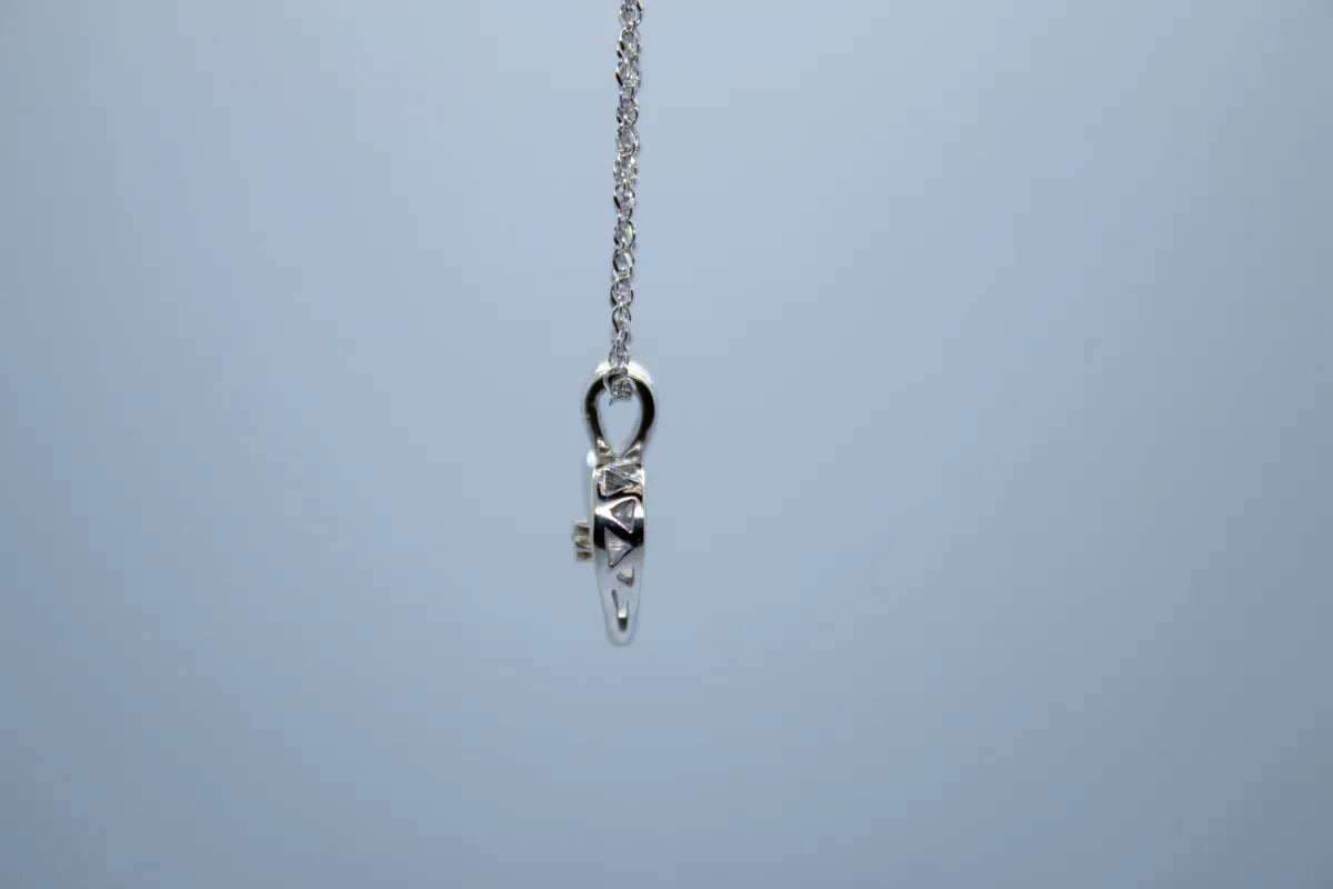 14 K WG Diamond Heart Pendant