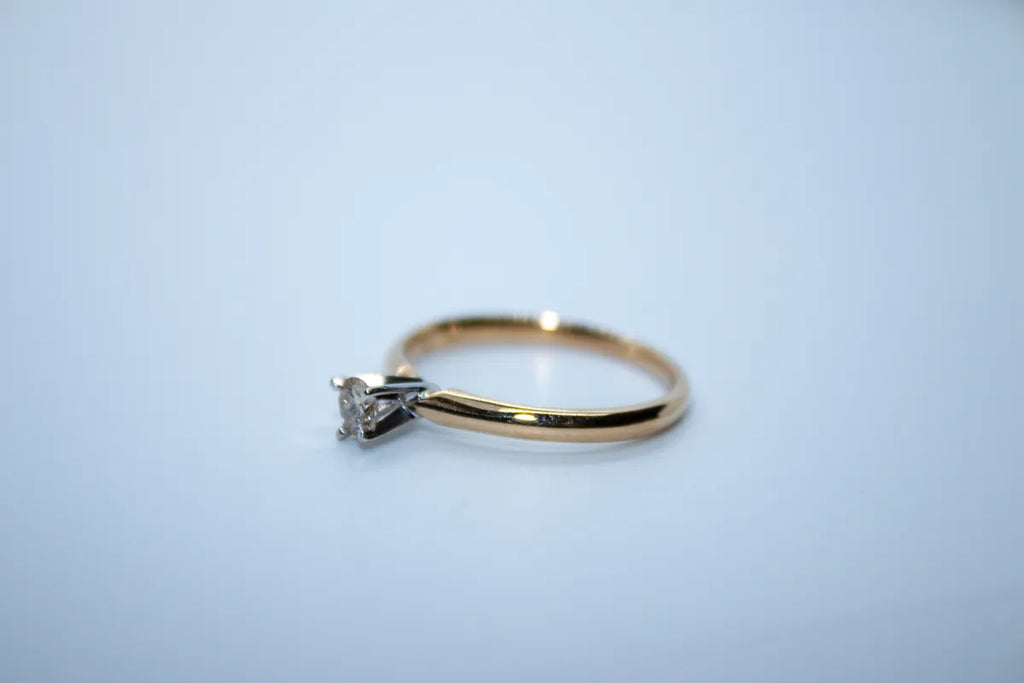 14K Yellow Gold Diamond Ring