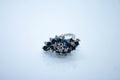 14K White Gold Sapphire and Diamond Ring