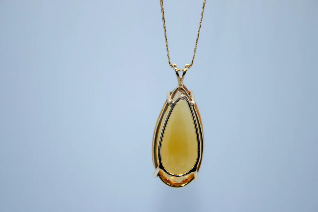 14 K Y/G Citrine Pendant