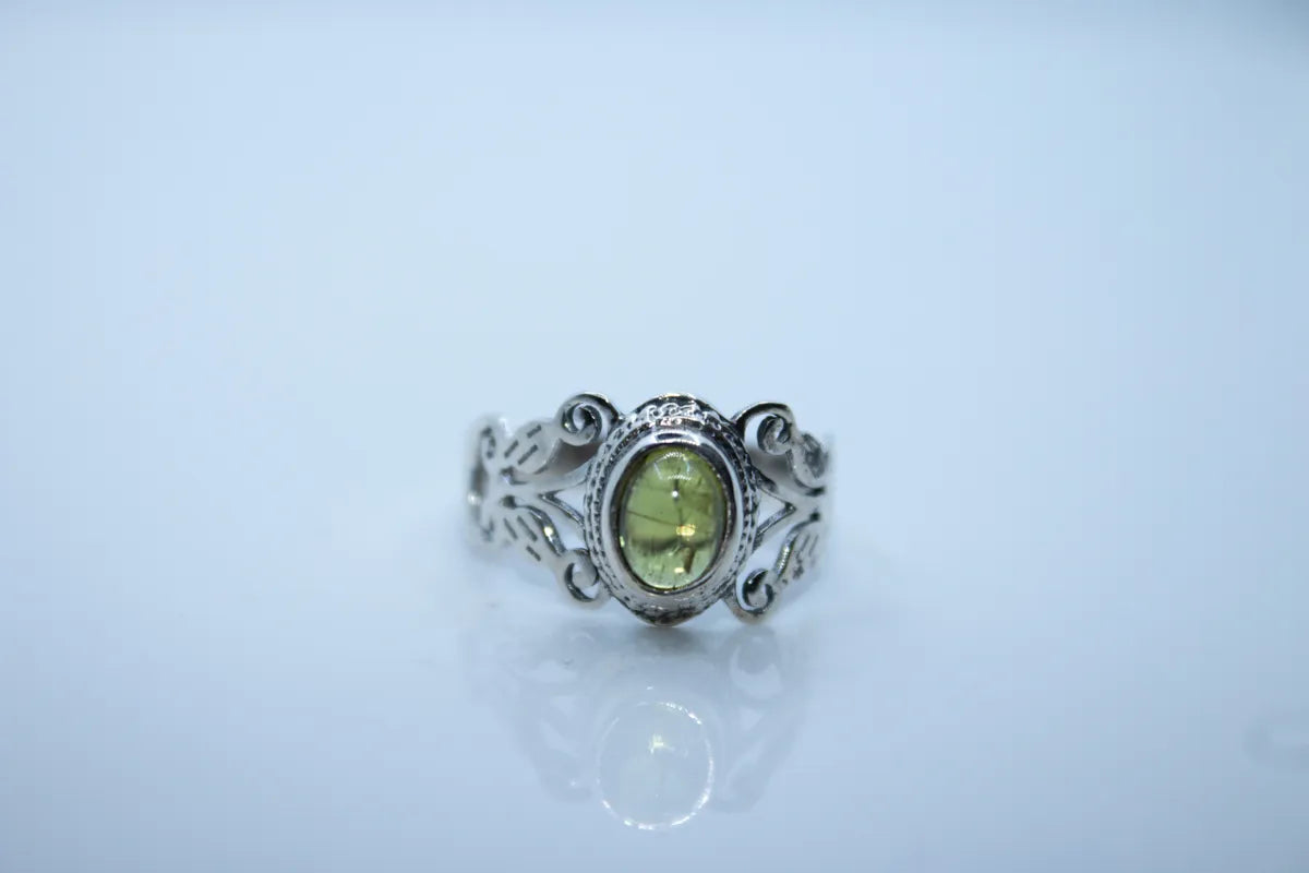 Sterling Silver Peridot Ring