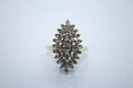 14 K Yellow Gold Marquis Shaped Diamond Ring