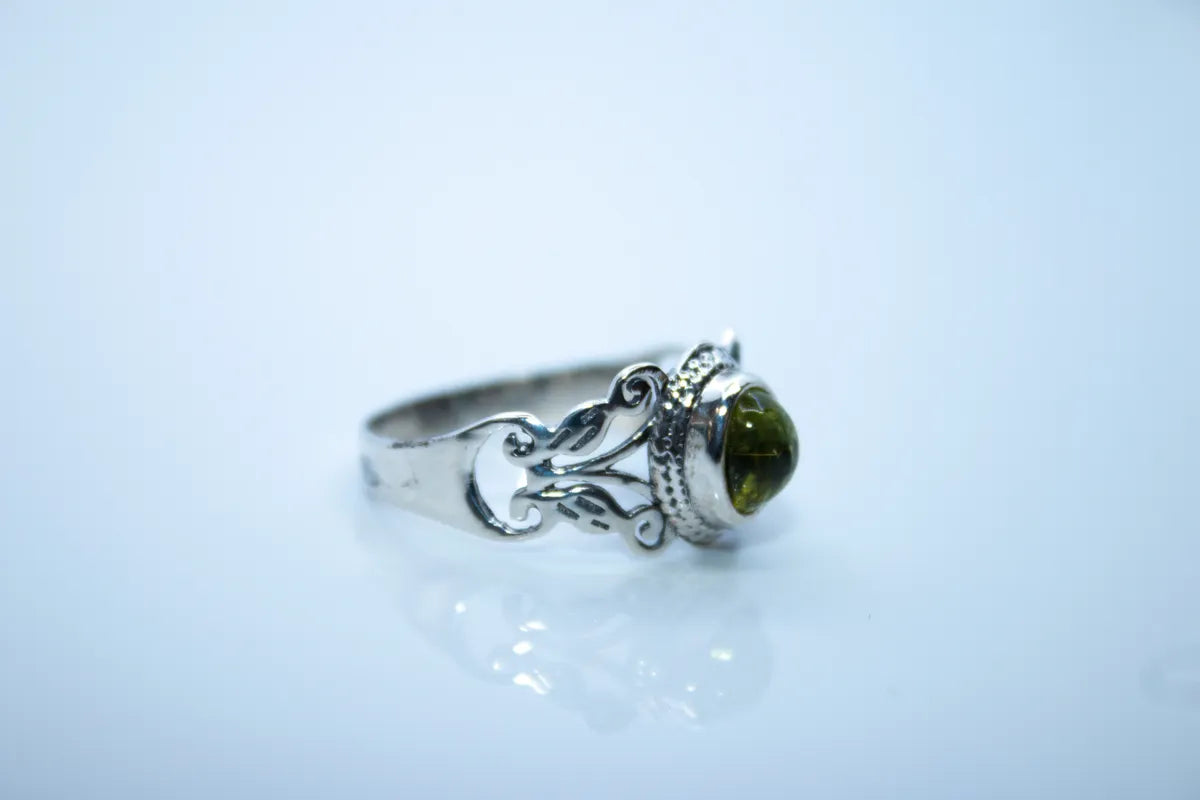 Sterling Silver Peridot Ring