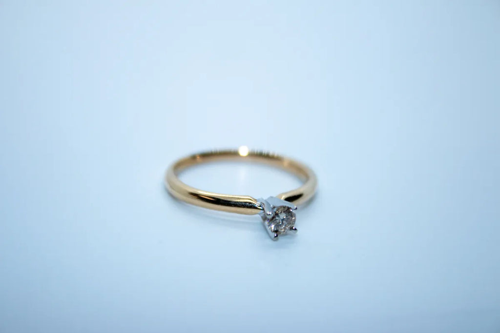 14K Yellow Gold Diamond Ring