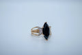14 K Y/G Onyx and Diamond Marques Ring