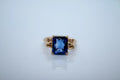 14K Yellow Gold Iolite Ring