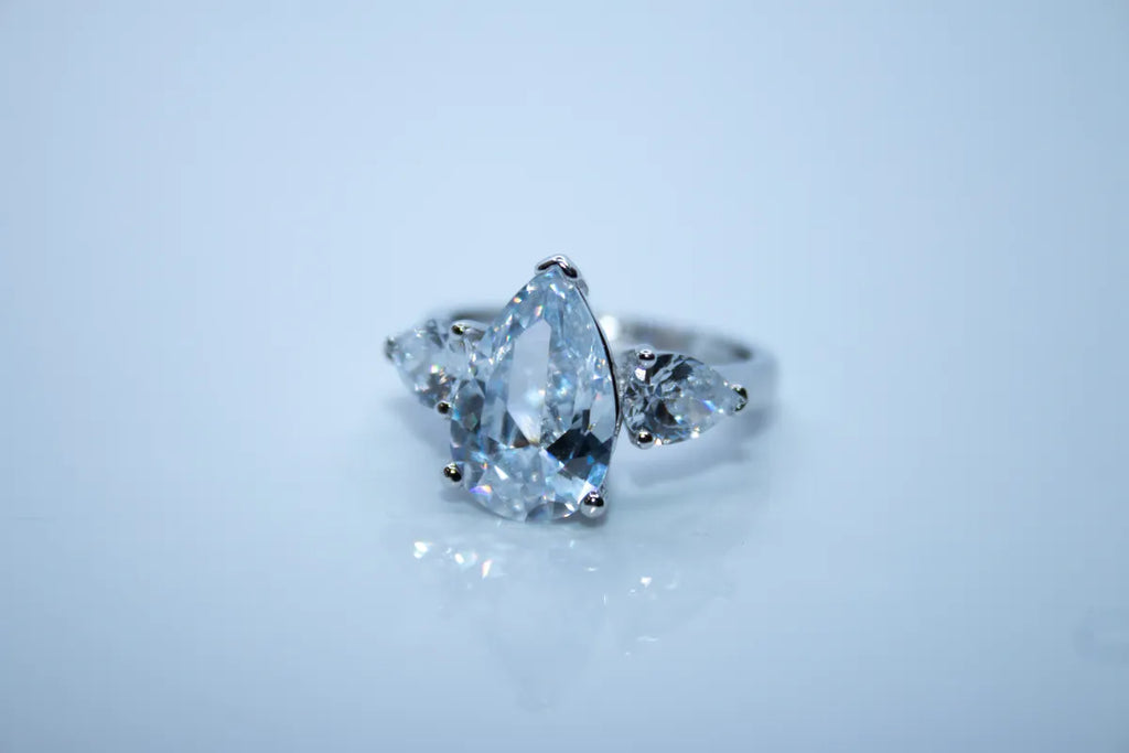 Sterling Silver CZ Multistoned Ring